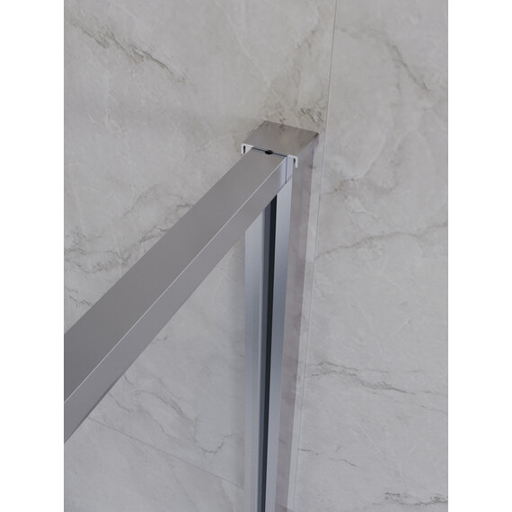 Душевое ограждение Cezares 90x90 см PLANE-P-1-90-C-CR (стекло 8 мм) хром/прозрачное фото 6