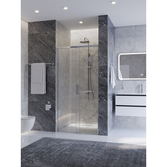 Душевая дверь Cezares 100 см PLANE-BF-1-100-C-CR, хром/прозрачное фото 2