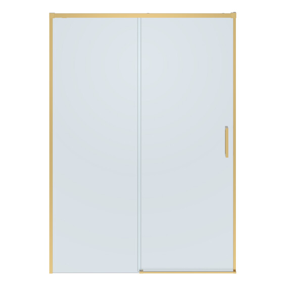 Душевая дверь Cezares 130 см PLANE-BF-1-130-C-BORO, брашированное золото/прозрачное фото 4