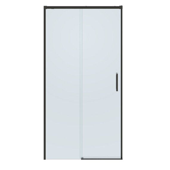 Душевая дверь Cezares 100 см PLANE-BF-1-100-C-GM, оружейная сталь/прозрачное фото 4