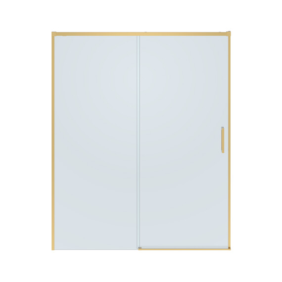 Душевая дверь Cezares 160 см PLANE-BF-1-160-C-BORO, брашированное золото/прозрачное фото 4