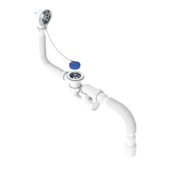 Сифон для ванны Niagara V255-TL 50 мм, металл фото 