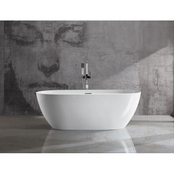 Ванна отдельностоящая Vincea 180x81 см VBT-408-1800MW, белый матовый фото 3