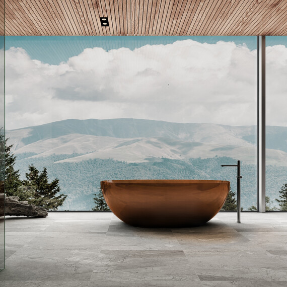 Ванна прозрачная Vincea 170x75 см VBT-6T01BR, янтарь фото 5