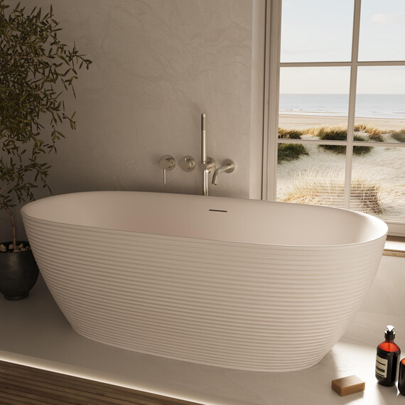 Ванна отдельностоящая Vincea 170x80 см VBT-701-1700MW, белый матовый фото 3