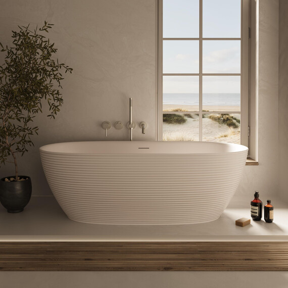 Ванна отдельностоящая Vincea 170x80 см VBT-701-1700MW, белый матовый фото 5