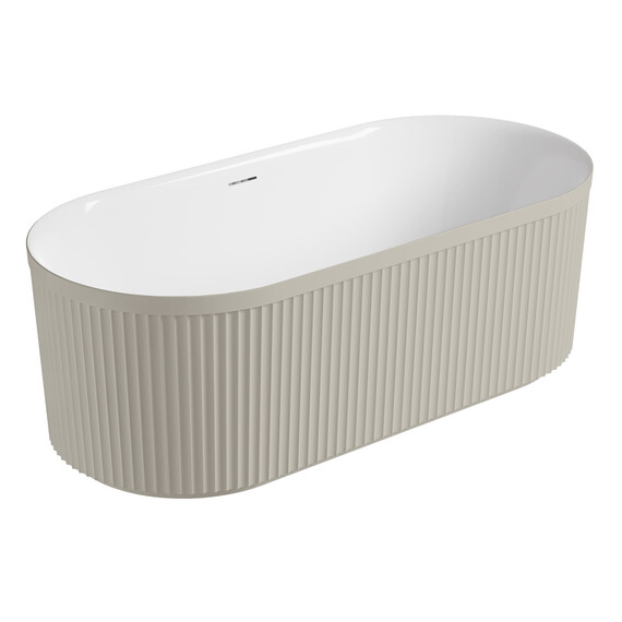 Ванна отдельностоящая Vincea 170x80 см VBT-709-1700MG, матовый бежевый/белый фото 