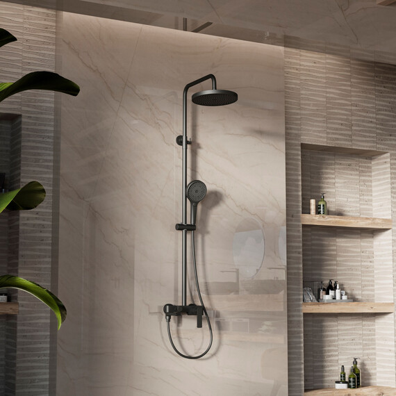 Душевая стойка Vincea VSFS-413MB, чёрный фото 3