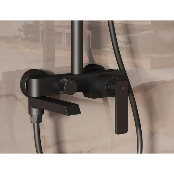 Душевая стойка Vincea VSFS-413MB, чёрный фото 2