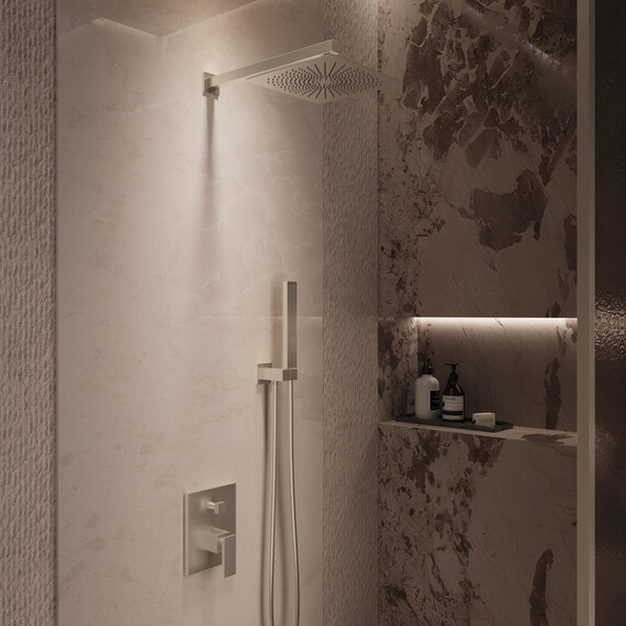 Душевая система для душа Vincea Dice VSFW-2DS1BN (со скрытой частью) никель брашированный фото 2