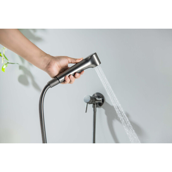 Набор для гигиенического душа Aquatek Европа AQ1020BGM (со скрытой частью) оружейная сталь фото 6