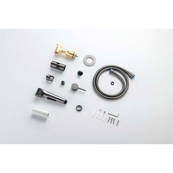 Набор для гигиенического душа Aquatek Европа AQ1020BGM (со скрытой частью) оружейная сталь фото 7