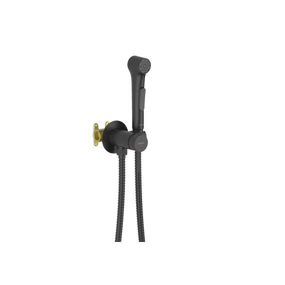 Набор для гигиенического душа Aquatek Европа AQ1020MB (со скрытой частью) чёрный матовый фото 2