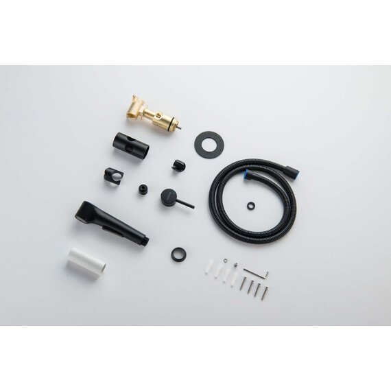 Набор для гигиенического душа Aquatek Европа AQ1020MB (со скрытой частью) чёрный матовый фото 8