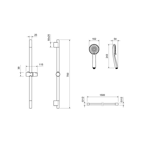 Смеситель для ванны Aquatek Вега AQ1037CR фото 4