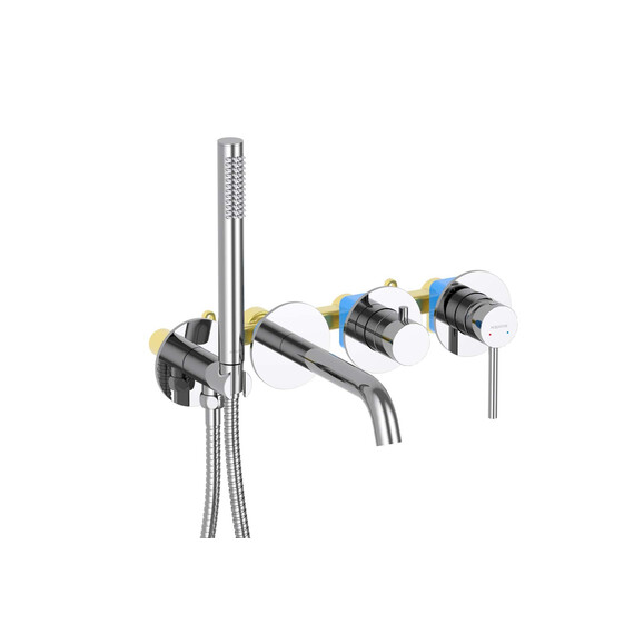 Смеситель для ванны Aquatek Европа AQ1344CR (со скрытой частью) фото 2