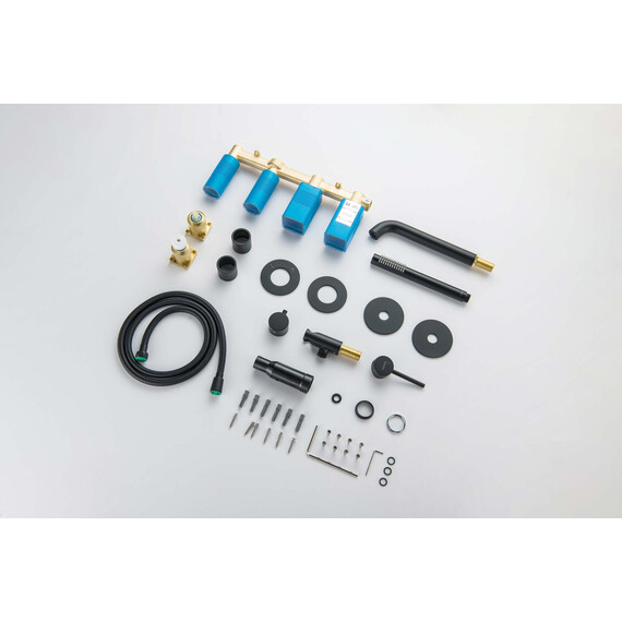 Смеситель для ванны Aquatek Европа AQ1344MB (со скрытой частью) чёрный матовый фото 8