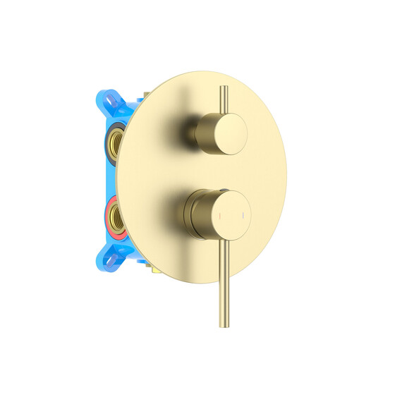 Смеситель для ванны Aquatek Европа AQ1347BG (со скрытой частью) золото шлифованное фото 2