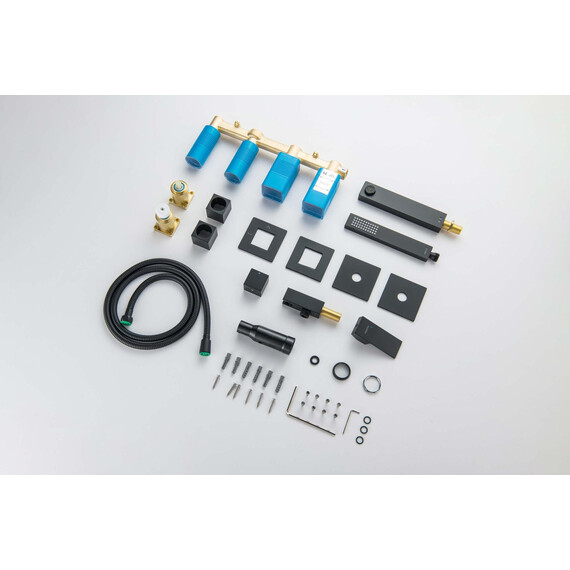 Смеситель для ванны Aquatek Либра AQ1644MB (со скрытой частью) чёрный матовый фото 7