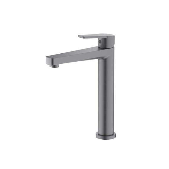 Смеситель для раковины высокий Aquatek Лугано AQ1704BGM, оружейная сталь фото 