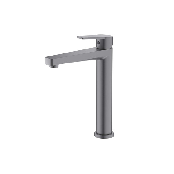 Смеситель для раковины высокий Aquatek Лугано AQ1704BGM, оружейная сталь фото 2