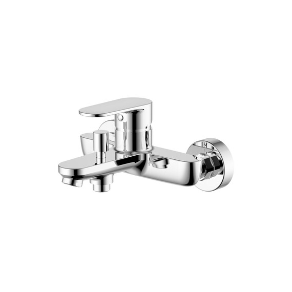 Набор смесителей 3 в 1 для ванны с коротким изливом Aquatek Ника AQ1830CR фото 3