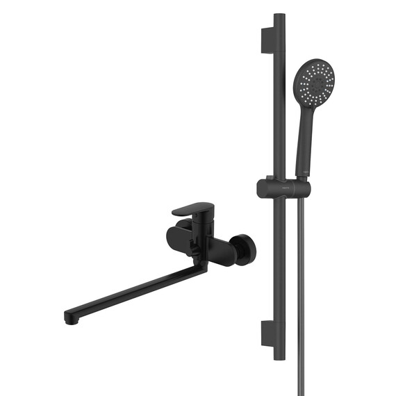 Смеситель для ванны Aquatek Ника AQ1833MB, чёрный матовый фото 