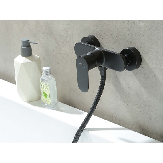 Смеситель для душа Aquatek Ника AQ1834MB, чёрный матовый фото 3