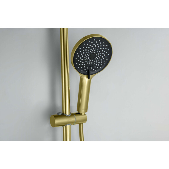 Душевой гарнитур Aquatek Лугано AQ2022BG, золото шлифованное фото 5