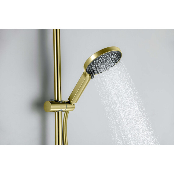 Душевой гарнитур Aquatek Лугано AQ2022BG, золото шлифованное фото 7