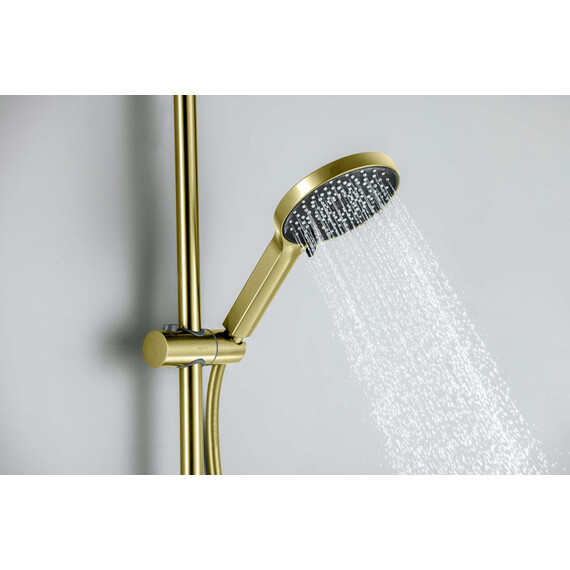 Душевой гарнитур Aquatek Лугано AQ2022BG, золото шлифованное фото 8