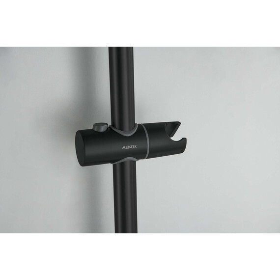 Душевой гарнитур Aquatek Лугано AQ2022MB, чёрный матовый фото 10