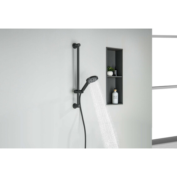 Душевой гарнитур Aquatek Лугано AQ2022MB, чёрный матовый фото 4