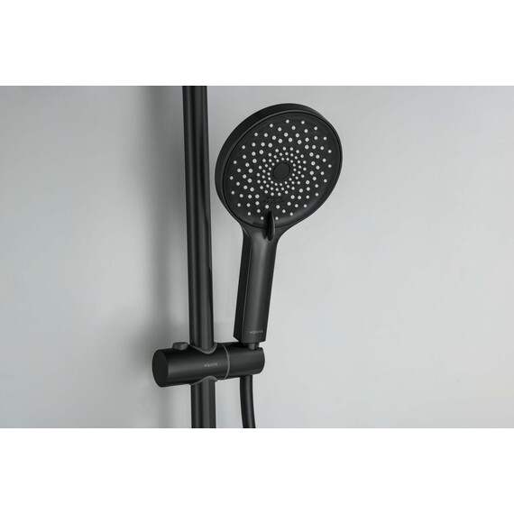 Душевой гарнитур Aquatek Лугано AQ2022MB, чёрный матовый фото 5