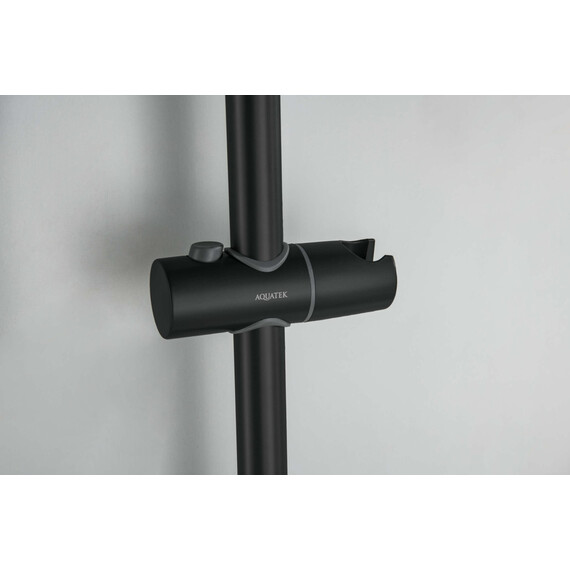 Душевой гарнитур Aquatek Лугано AQ2022MB, чёрный матовый фото 9