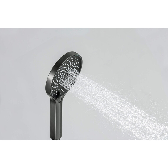 Душевой гарнитур Aquatek Лугано AQ2035BGM, оружейная сталь фото 3