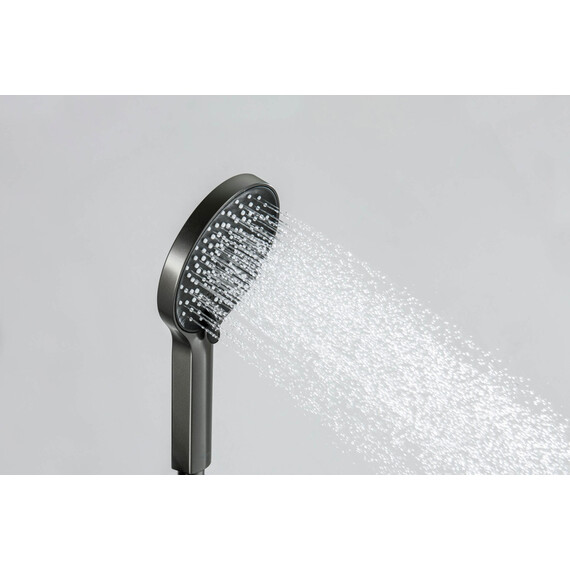 Душевой гарнитур Aquatek Лугано AQ2035BGM, оружейная сталь фото 4