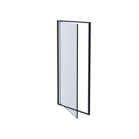 Душевая дверь Aquatek Ария 90 см AQ ARI PI 09020BL, чёрный матовый/прозрачное фото 2