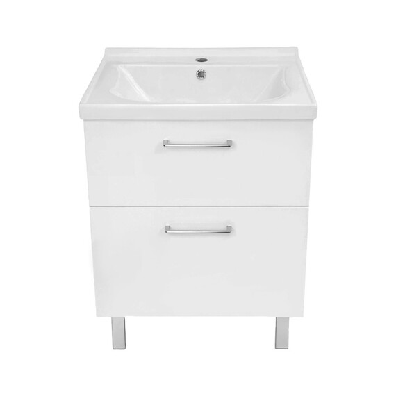 Тумба напольная с раковиной Azario Ника 60Н см CS00106459 (раковина Monte Neo 60) фото 3