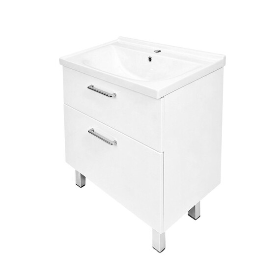 Тумба напольная с раковиной Azario Ника 70Н см CS00106461 (раковина Monte Neo 70) фото 