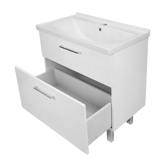 Тумба напольная с раковиной Azario Ника 70Н см CS00106461 (раковина Monte Neo 70) фото 6