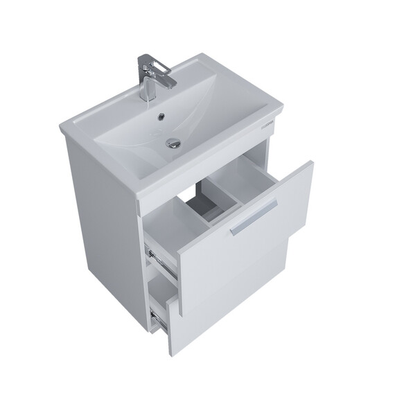 Тумба напольная с раковиной Grossman Нео 60 см 106028, белый фото 5