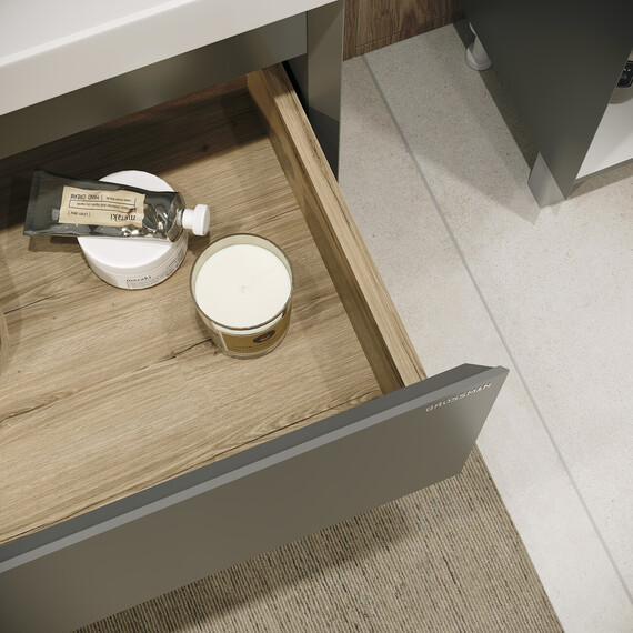 Тумба напольная с раковиной Grossman Меркадо 70 см 107073, графит матовая фото 6