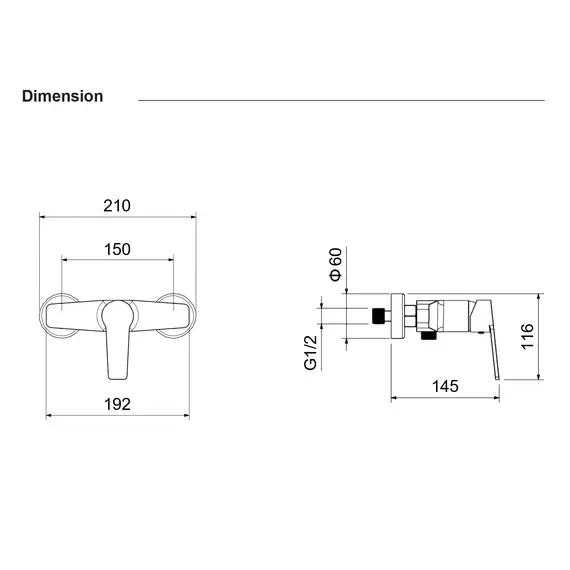 Смеситель для душа Aquatek Лугано AQ1734CR с душевым гарнитуром фото 13