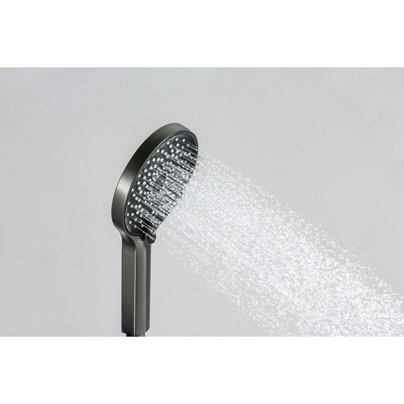 Ручной душ Aquatek Лугано AQ2201BGM, оружейная сталь фото 7