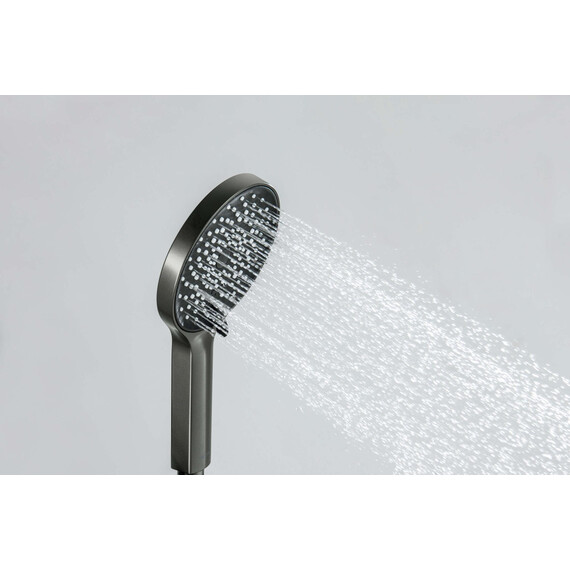 Ручной душ Aquatek Лугано AQ2201BGM, оружейная сталь фото 8