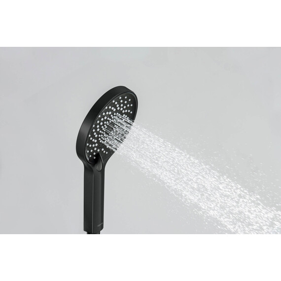 Ручной душ Aquatek Лугано AQ2201MB, чёрный матовый фото 7