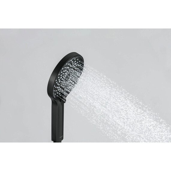 Ручной душ Aquatek Лугано AQ2201MB, чёрный матовый фото 8