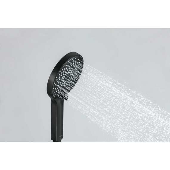 Ручной душ Aquatek Лугано AQ2201MB, чёрный матовый фото 9