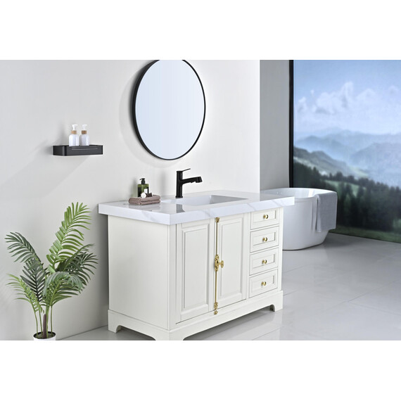 Полка Aquatek AQ4966MB со стеклоочистителем, цвет чёрный матовый фото 11